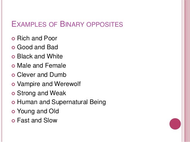 examples of binary opposition in popular culture binary opposition feminism